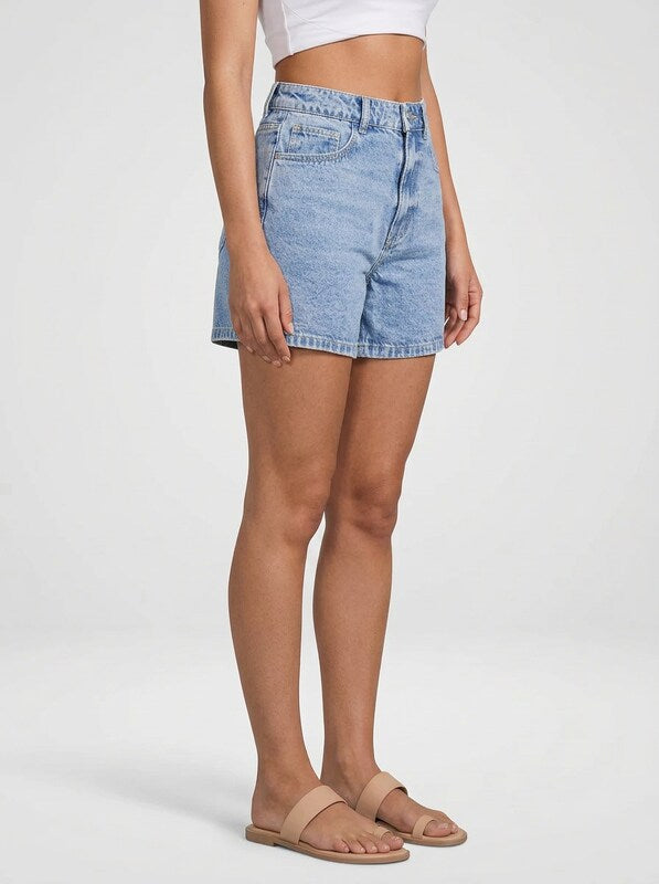 High Waist Denim Jeans Shorts for Women Loose Fit
