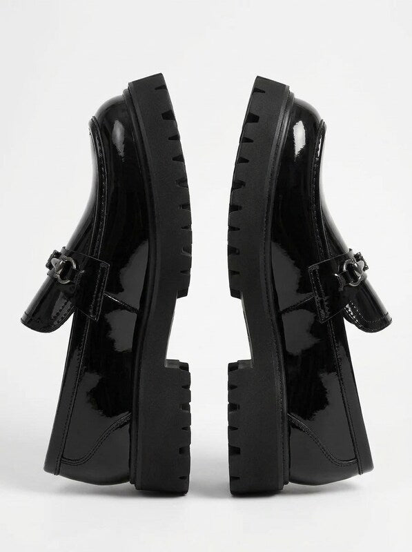 Men’s Platform Buckle Slip On Loafers