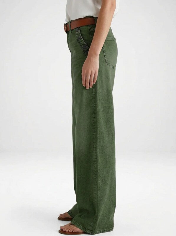 Women's Loose Fit Wide Leg Denim Jeans