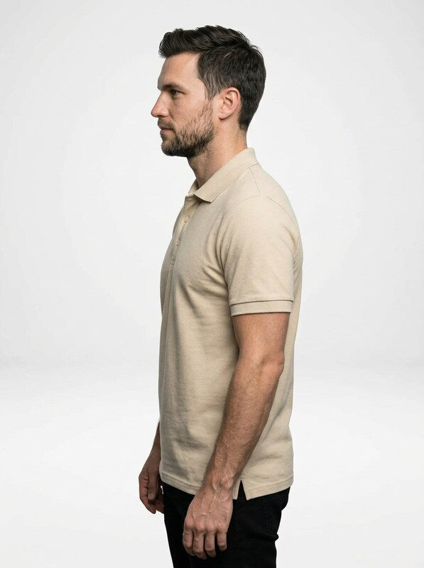 Men’s Athletic Fit Cotton Blend Polo Shirt