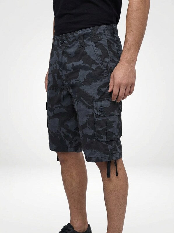 Men’s Loose Straight Leg Camouflage Cargo Shorts