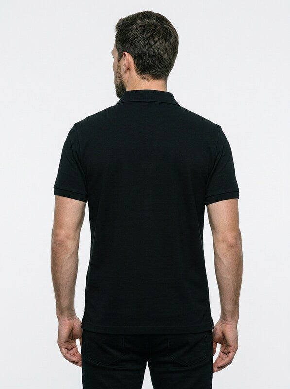 Men’s Contemporary Contrast Short-Sleeve Polo Shirt