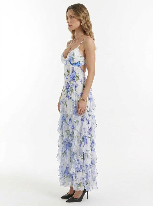 Women's Floral Summer Party Maxi Dress