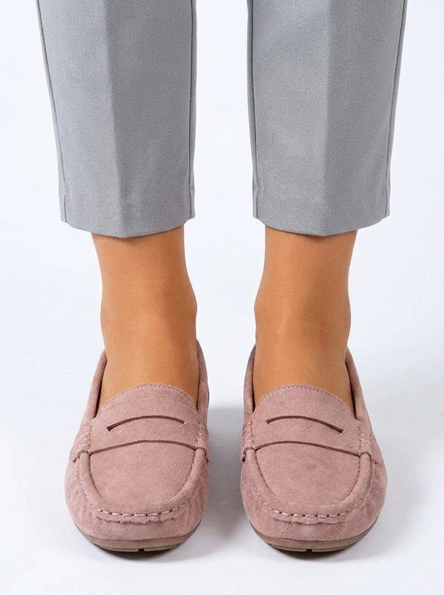 Women's Suede Knit Slip-On Flats