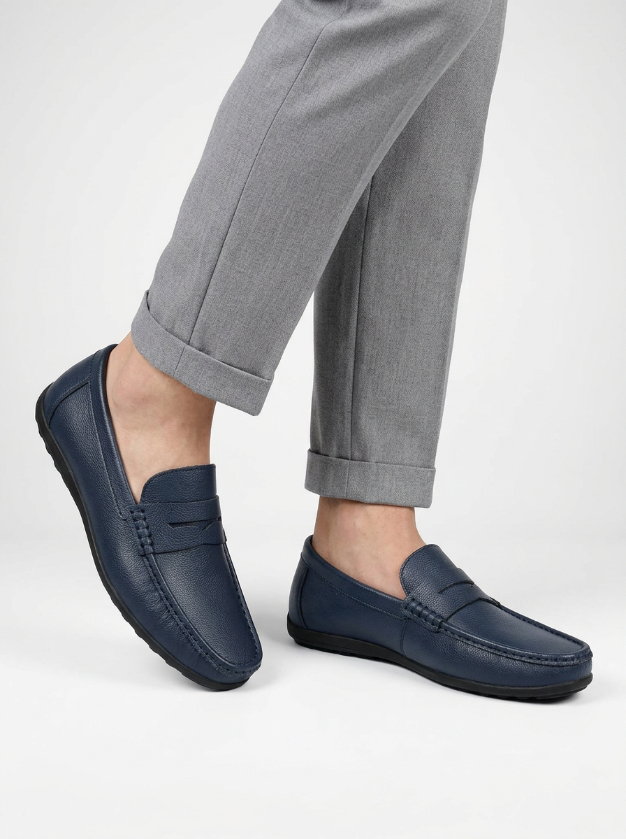 Men’s Woven Slip On Penny Loafers