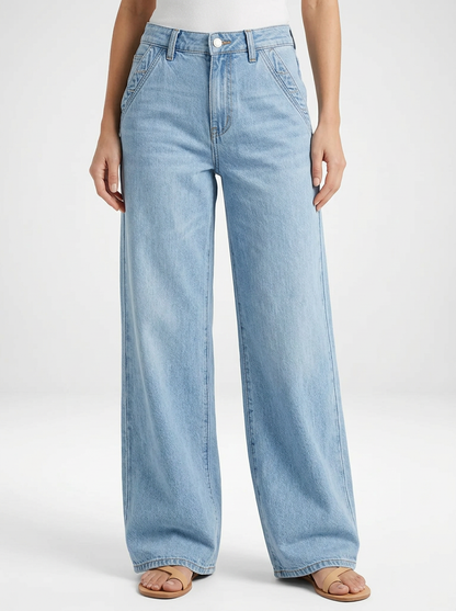 Women's Loose Fit Wide Leg Denim Jeans
