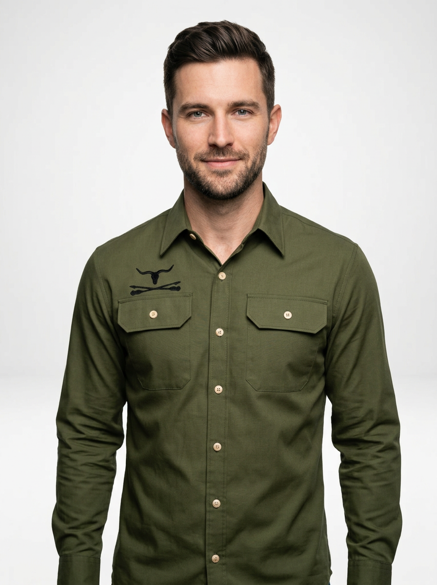 Men’s Classic Western Long Sleeve Cowboy Shirt