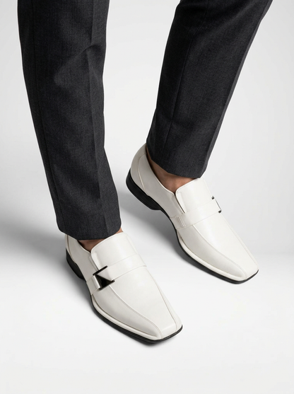 Men’s Square Toe Dress Loafers Slip On