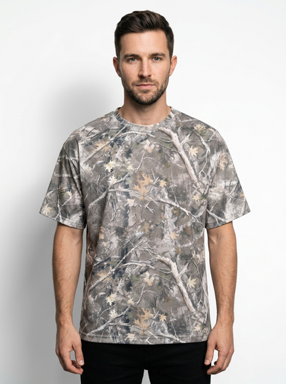 Men’s Camouflage Print Loose Fit Short Sleeve T Shirt