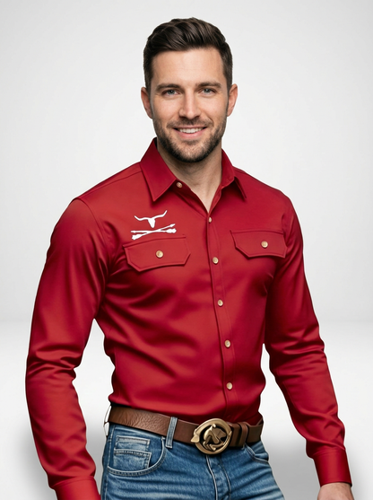 Men’s Classic Western Long Sleeve Cowboy Shirt