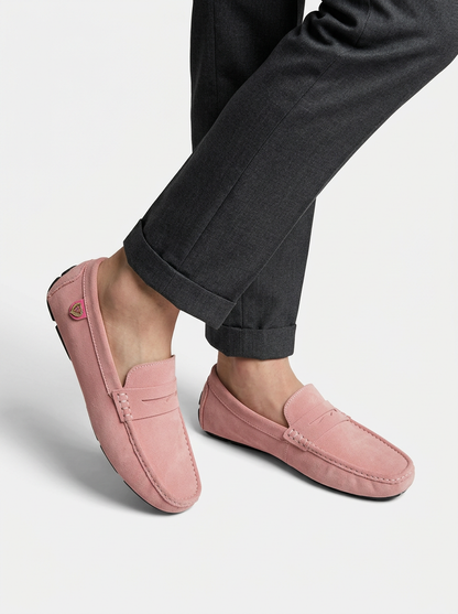 Men’s Metallic Detail Moccasin Loafers
