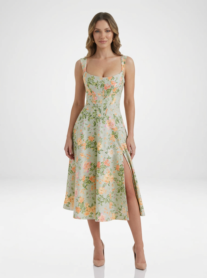Floral Print Midi Dress