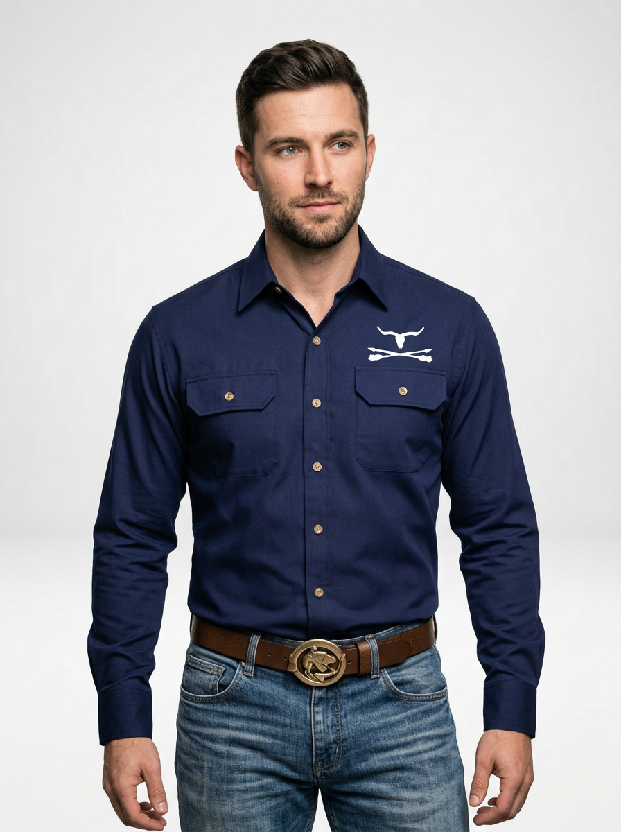 Men’s Classic Western Long Sleeve Cowboy Shirt