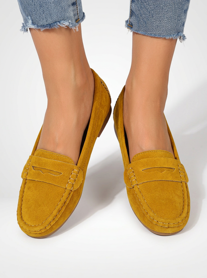 Women's Suede Knit Slip-On Flats