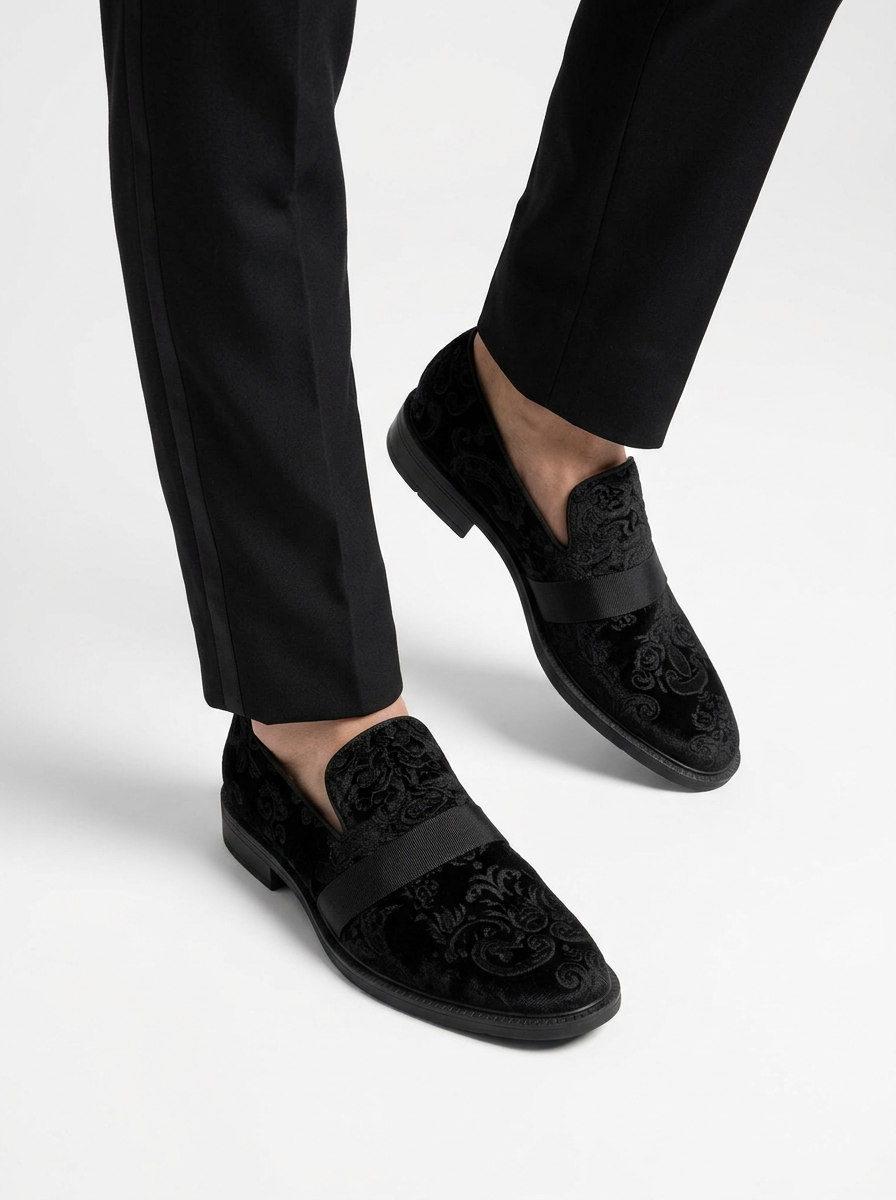 Men’s Tuxedo Slip On Patent Leather Loafers