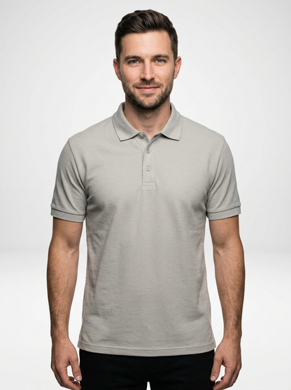Men’s Athletic Fit Cotton Blend Polo Shirt