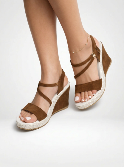 Ankle Strap Platform Wedge Sandals