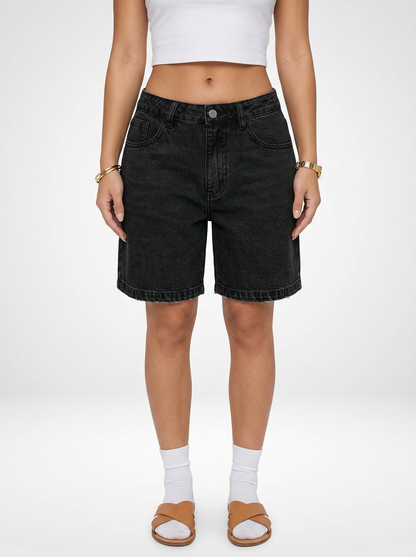 Women’s Denim Jeans Shorts with Relaxed Fit