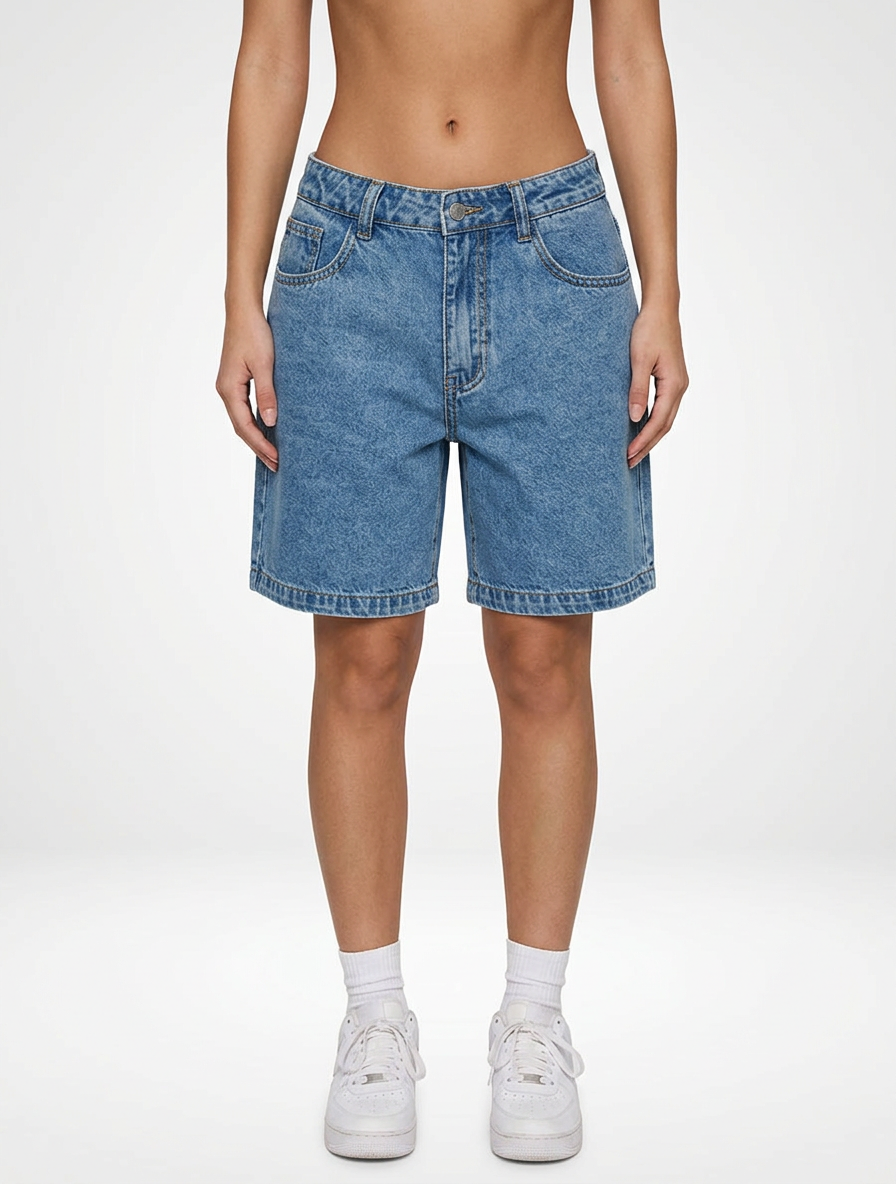 Women’s Denim Jeans Shorts with Relaxed Fit