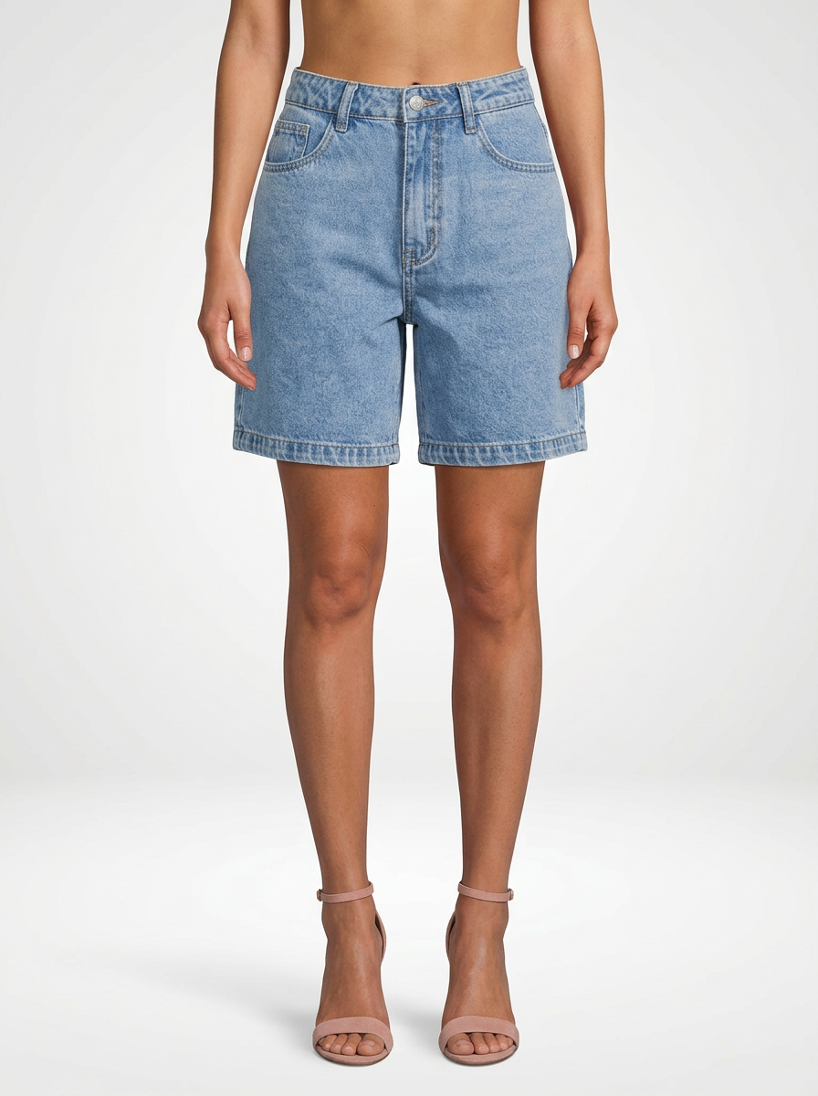 Women’s Denim Jeans Shorts with Relaxed Fit