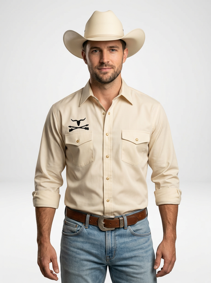 Men’s Classic Western Long Sleeve Cowboy Shirt