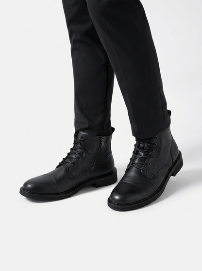Men’s Chukka Boots Side Zipper Lace Up