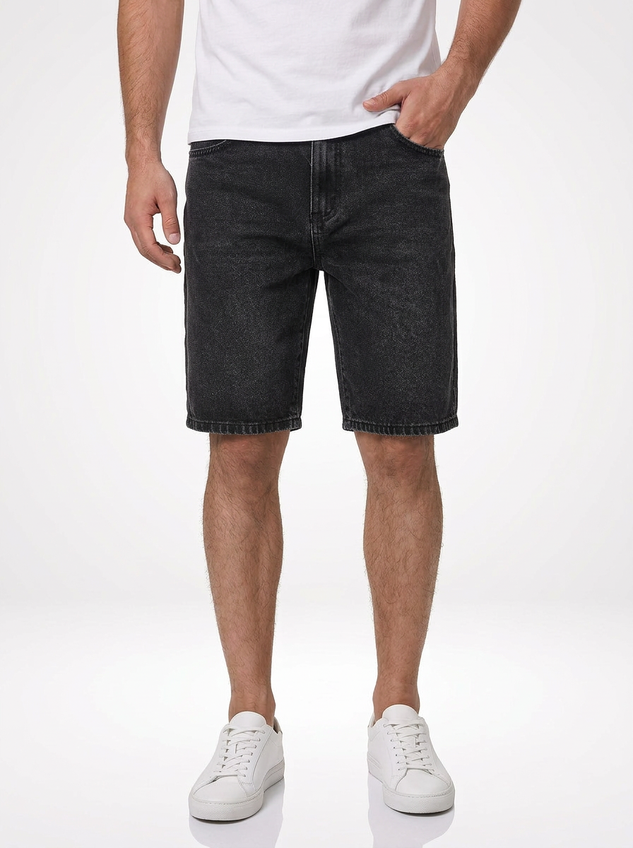 Men’s Distressed Loose Fit Denim Jeans Shorts Casual Streetwear