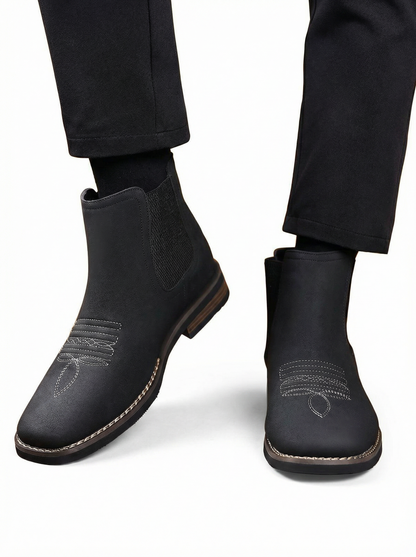 Men’s Square Toe Ankle Boots
