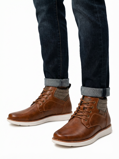 Men’s Mid Top Lace Up Chukka Boots