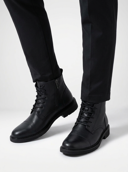Men’s Chukka Boots Side Zipper Lace Up