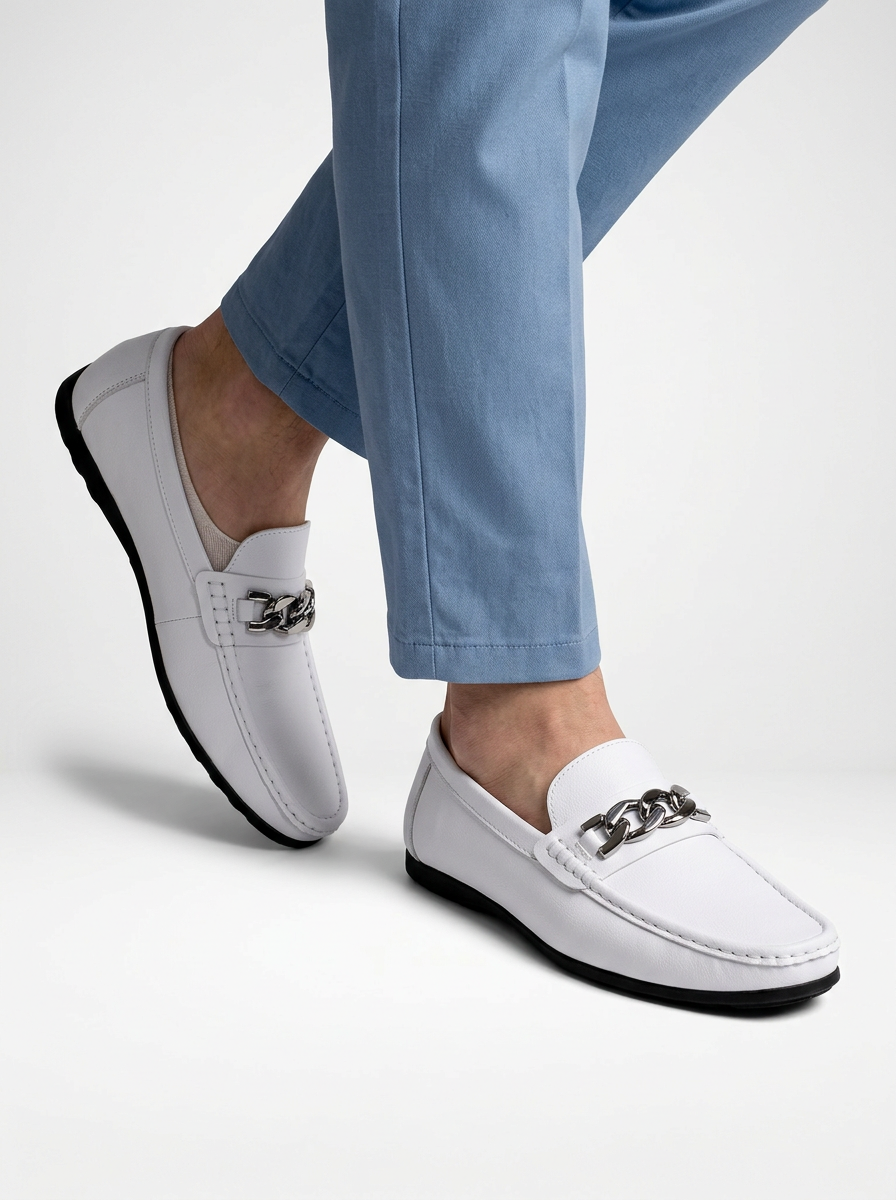 Men’s Woven Slip On Penny Loafers