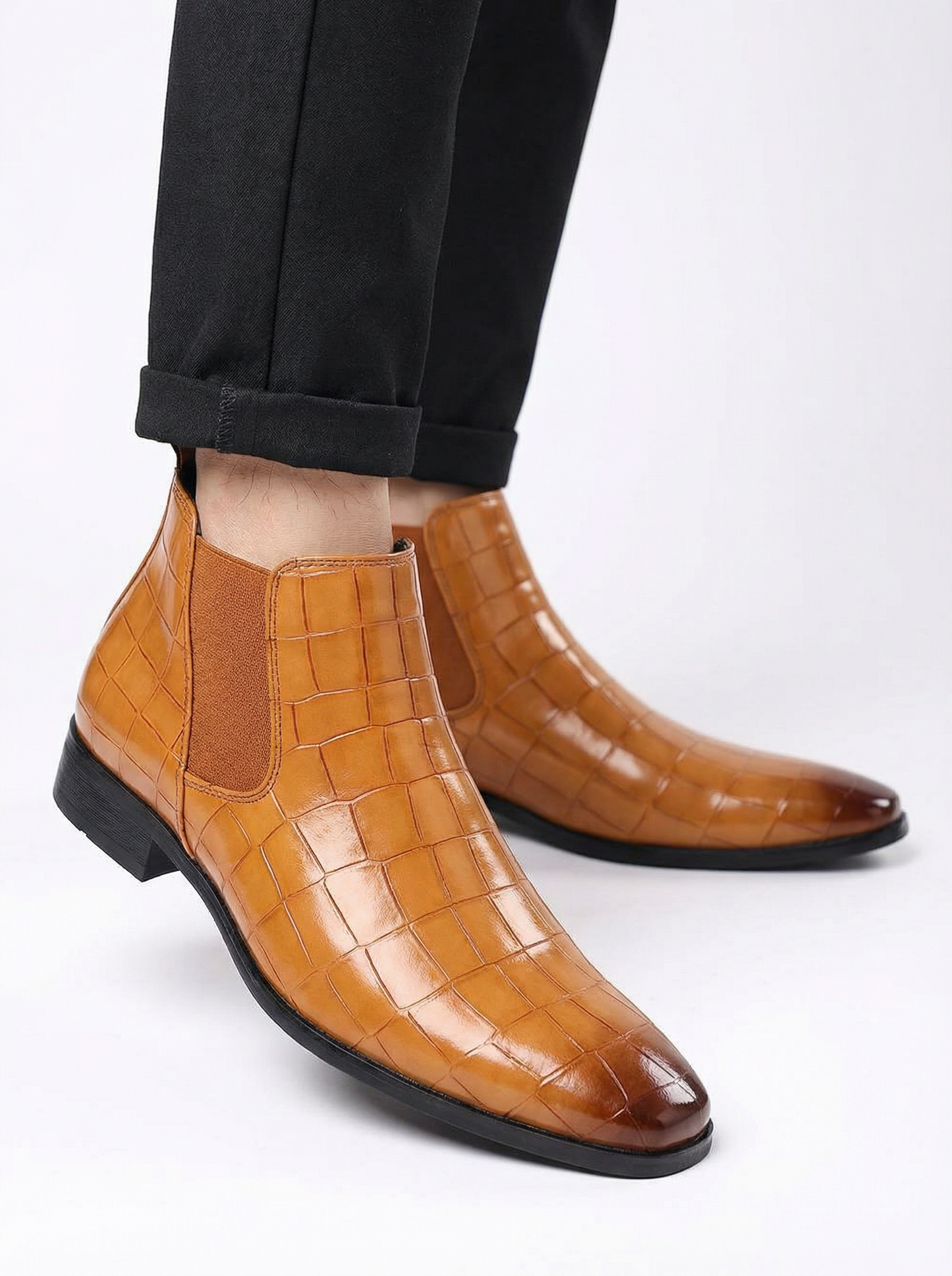 Men’s Square Toe Chelsea Boots