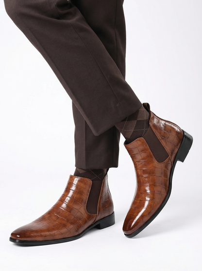 Men’s Square Toe Chelsea Boots