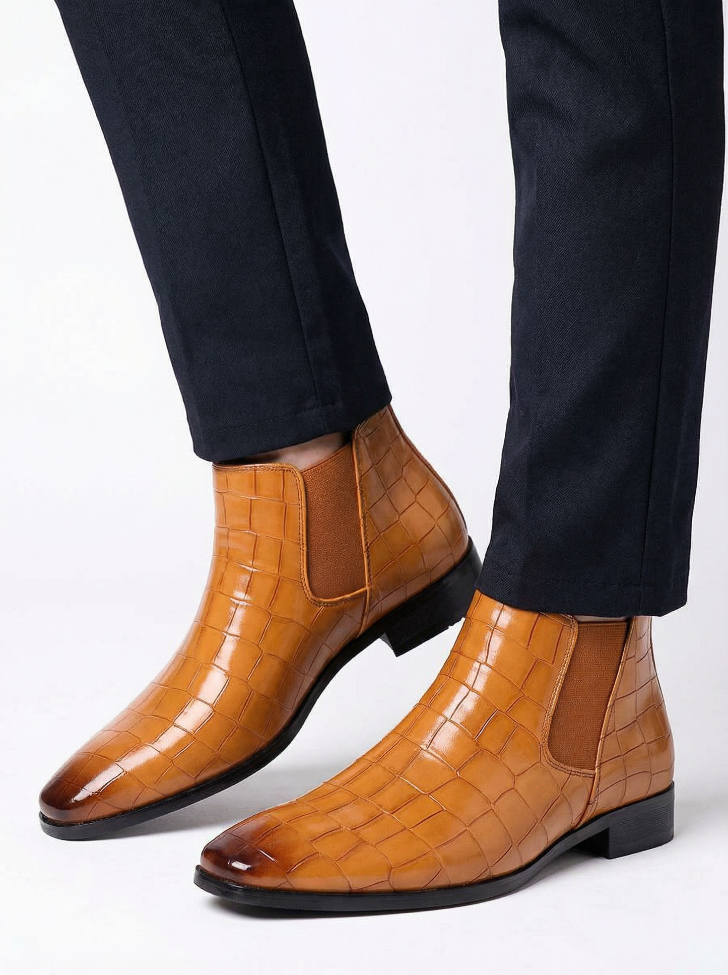 Men’s Square Toe Chelsea Boots