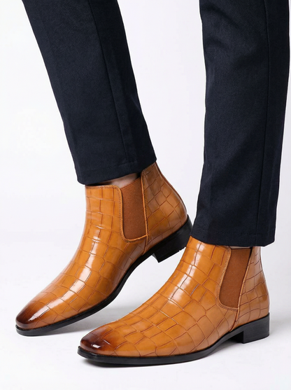 Men’s Square Toe Chelsea Boots