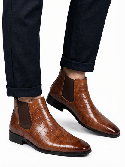 Men’s Square Toe Chelsea Boots