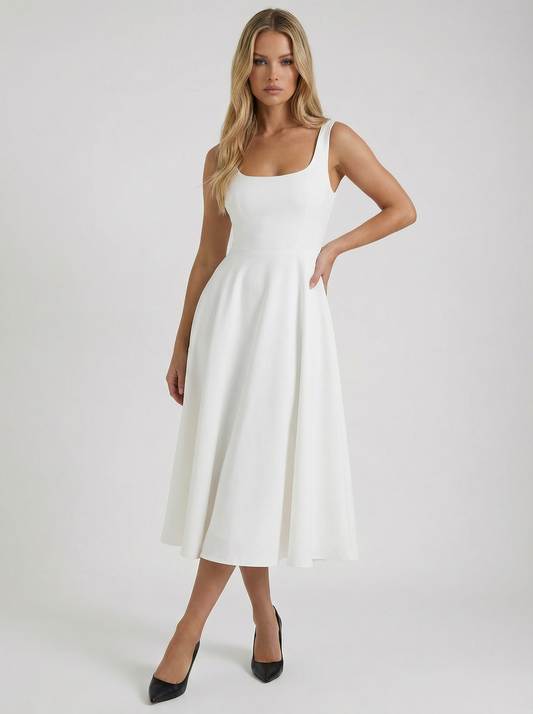Elegant Cocktail Midi Dress
