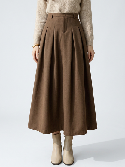 Timeless Elegant High Waisted Midi Skirt for Women
