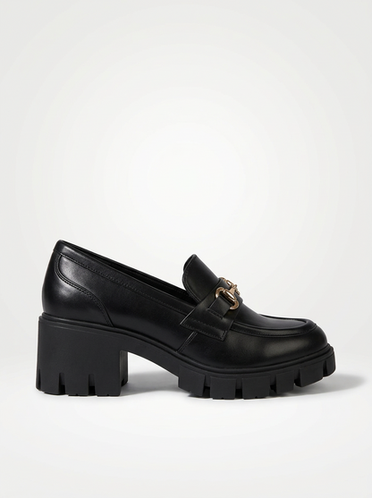 Women's Chunky Platform Round Toe Loafers