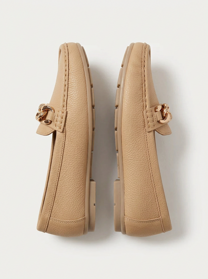 Women's Chain Detail Slip On Loafers