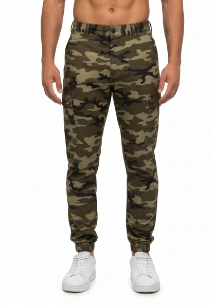 Men’s Camo 8-Pocket Utility Cargo Pants