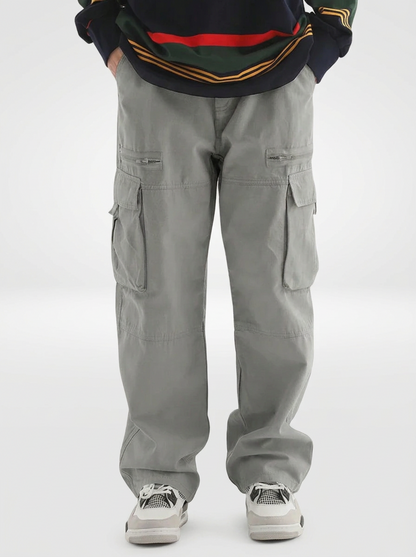 Men’s Relaxed Fit Wide-Leg Cargo Pants