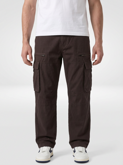 Men’s Relaxed Fit Wide-Leg Cargo Pants