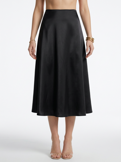 Flowing A Line Midi Skirt