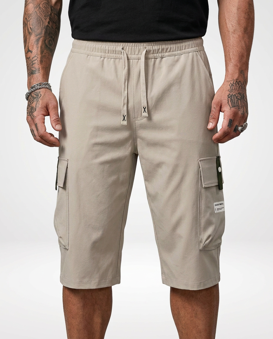 Men’s Cargo Pants with Drawstring Waist