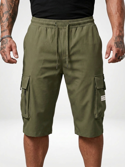 Men’s Cargo Pants with Drawstring Waist