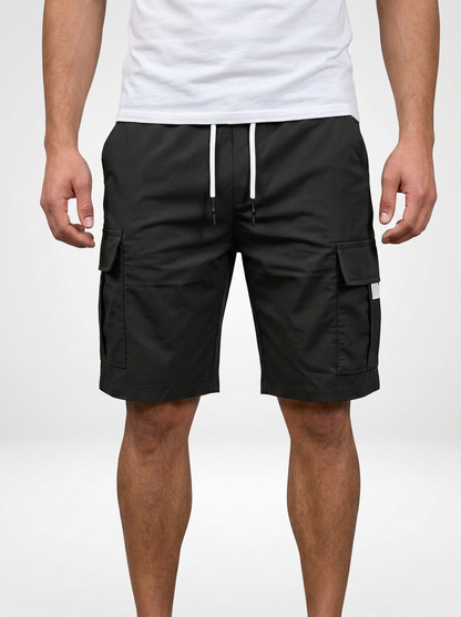 Men’s Elastic Waist Utility Cargo Shorts