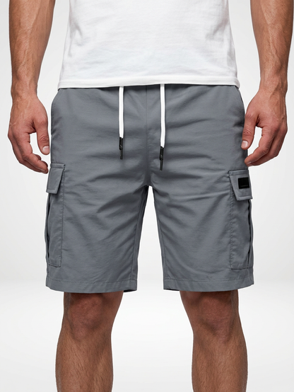 Men’s Elastic Waist Utility Cargo Shorts