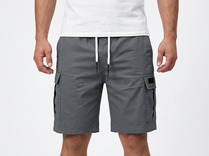 Men’s Elastic Waist Utility Cargo Shorts
