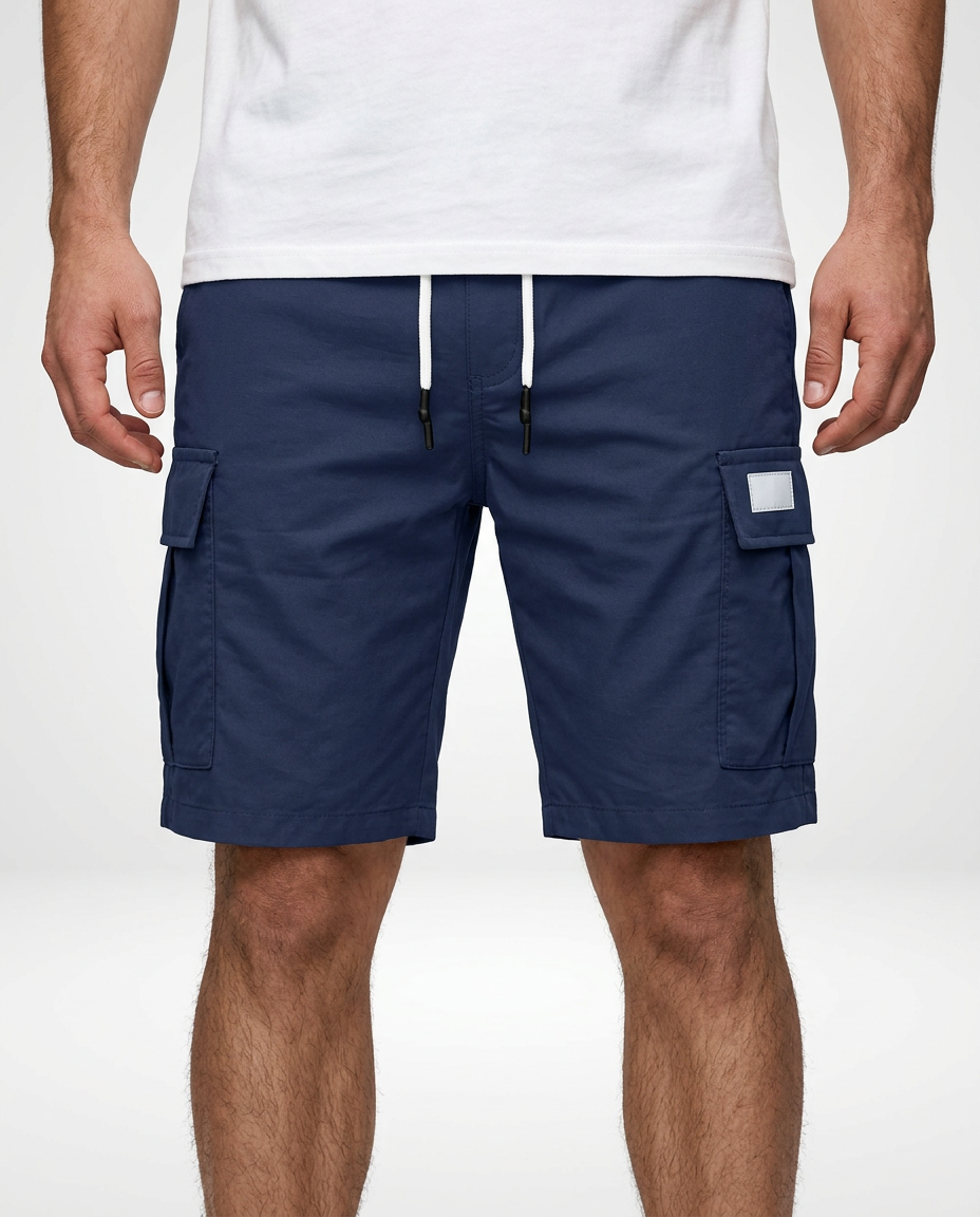 Men’s Elastic Waist Utility Cargo Shorts